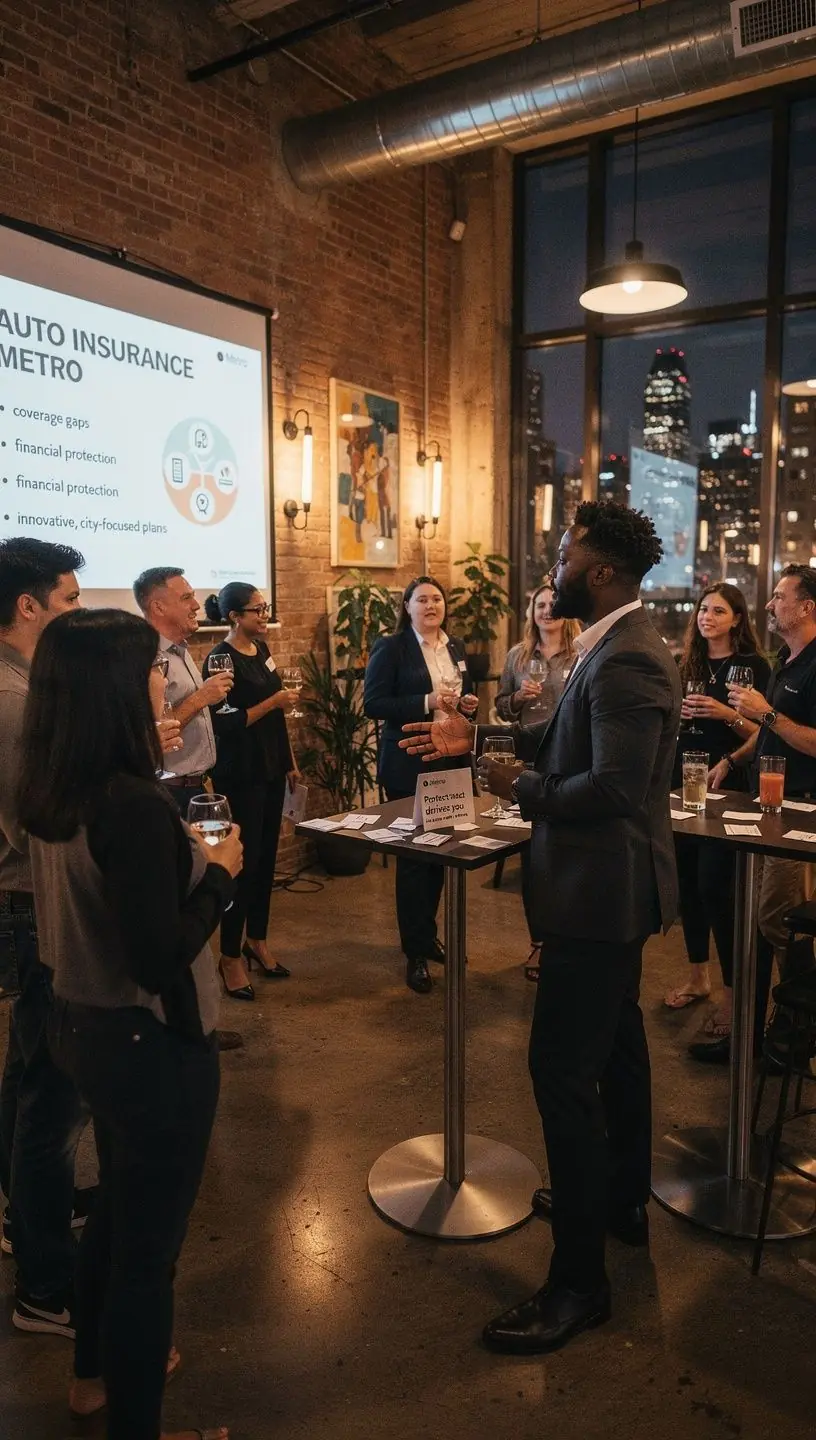 Klient konsultujący się z doradcą ubezpieczeniowym w biurze.